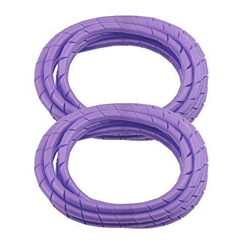 2 Pack MD Premium 8' Cord Cover Prevents Cord Tangling - Purple