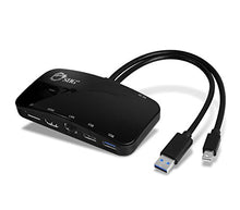 Load image into Gallery viewer, SIIG Mini-DP Video Dock with USB 3.0 LAN Hub (Black) - Mini DisplayPort to HDMI or DisplayPort, 2-port USB hub with 1 Gigabit Ethernet port for Macbooks, Surface Pros, and Dell/Asus/Lenovo/HP Laptops
