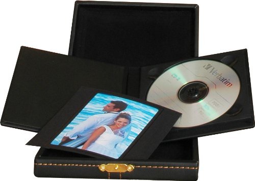 Neil Enterprises Deluxe DVD/CD Folio with Leather Box and Gold Clasp - Case of 6