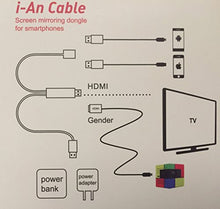 Load image into Gallery viewer, i-an Cable for SK UO Smart Beam Portable Mini Projector, Compatible with iPhone/iPad/Androids
