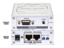 Load image into Gallery viewer, VGA + PC Stereo Audio HDTV Video Extender Receiver + Repeater over CAT5 SB-6210R
