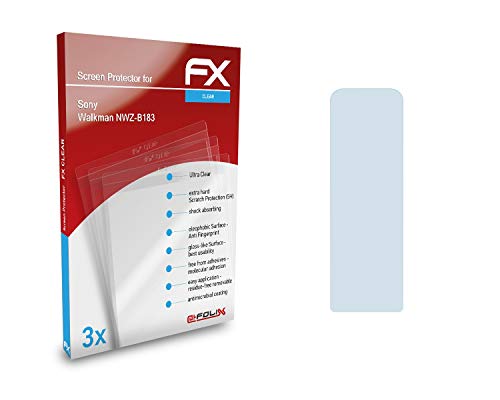 atFoliX Screen Protection Film Compatible with Sony Walkman NWZ-B183 Screen Protector, Ultra-Clear FX Protective Film (3X)