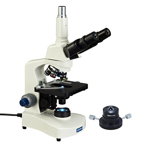 OMAX 40X-2500X Darkfiled Trinocular Compound Siedentopf LED Microscope with Dry Darkfield Condenser