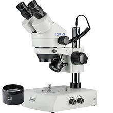 Load image into Gallery viewer, KOPPACE 3.5X-45X Binocular Stereo Microscope,WF10X/20 Eyepieces,Mobile Phone Repair Microscope,Upper and Lower LED Light Source,Includes 0.5X Barlow Lens
