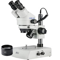 KOPPACE 3.5X-45X Binocular Stereo Microscope,WF10X/20 Eyepieces,Mobile Phone Repair Microscope,Upper and Lower LED Light Source,Includes 0.5X Barlow Lens