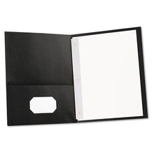 Load image into Gallery viewer, Sparco 71441 2-Pocket Folders,w/Fasteners,1/2-Inch Cap,Letter,25BX,Black
