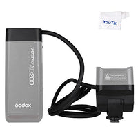 Godox EC200 AD200 Extension Flash Head with 2M Cable Portable Off-Camera Light Lamp for Godox AD200 AD200Pro and Flashpoint eVOLV 200 Pocket Flash Speedlite