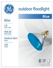 Load image into Gallery viewer, GE 13465 100-Watt Outdoor PAR38 Incandescent Light Bulb, Blue
