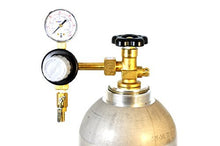 Load image into Gallery viewer, Taprite CO2 Commercial Single Pressure Gauge Kegerator Regulator | Female Threaded | Applicable to any Carbon Dioxide Tank | with Male Thread CGA320 valve | 60# Gauge | 5/16B Shutoff (w/ck valve)
