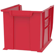 Load image into Gallery viewer, Akro-Mils 30282 Super-Size AkroBin Heavy Duty Stackable Storage Bin Plastic Container, (20-Inch L x 12-Inch W x 12-Inch H), Red, (2-Pack)
