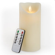 Load image into Gallery viewer, Gideon 7 Inch Flameless LED Candle - Real Wax &amp; Real Flickering Candle Motion - with Remote On/Off - Vanilla Scented, Ivory
