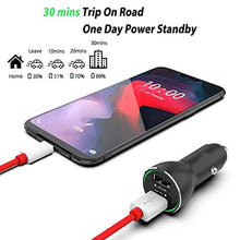 Load image into Gallery viewer, ANLYSTAR Dash Car Charger for Oneplus6T/6/5T/5/3T/3,QC3.0 Charger for Galaxy S10/S9/S8/S7/S6/Plus, Poweriq for iPhone 11/XS/Max/XR/X/8/7, Ipad Pro, and More, with Dash Type C Cable 3.3FT
