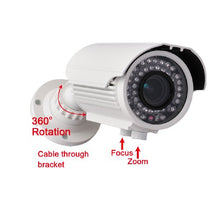 Load image into Gallery viewer, Videosecu Built-in Sony Effio CCD 700TVL Day Night Outdoor Zoom Bullet Security Camera 42 IR Infrared LEDs Varifocal Lens with Free Power Supply and Extension Cable A81
