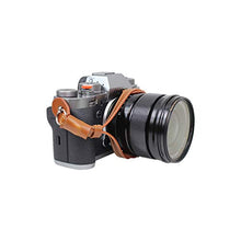 Load image into Gallery viewer, CamDesign Coffee Color Adjustable PU Leather Camera Hand Wrist Strap Compatible with Sony NEX Leica Canon Nikon Panasonic Fujifilm Olympus Pentax Samsung Mirrorless compact Camera
