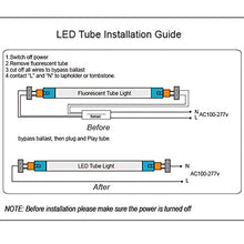 Load image into Gallery viewer, Aolyty T8 LED Tube Light 6500K 13W 3FT Super Bright Dual End Powered No Ballast Bypass Transparent for Warehouse, Garage, Office, Home - 10 Pack
