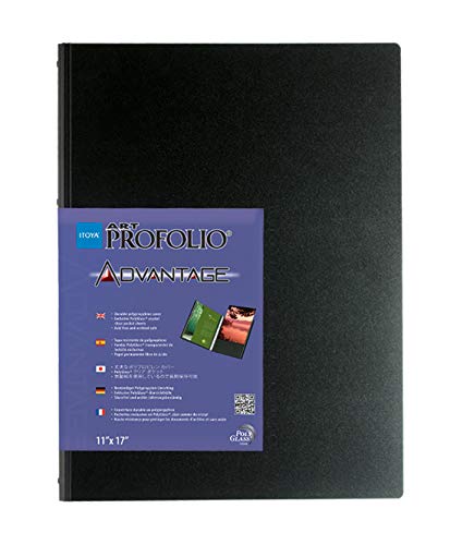 ProFolio by Itoya, Art Profolio Advantage, 24 Sheets Presentation Book - Portrait, 16.5 x 23.4 Inches