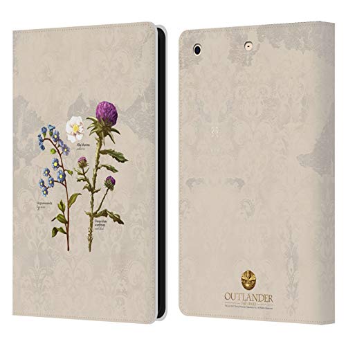 Head Case Designs Officially Licensed Outlander Flowers Graphics Leather Book Wallet Case Cover Compatible with Apple iPad Mini 1 / Mini 2 / Mini 3