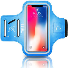 Load image into Gallery viewer, TRIBE Water Resistant Cell Phone Armband Case Running Holder for iPhone Pro Max Plus Mini SE (13/12/11/X/XS/XR/8/7/6/5) Galaxy S Ultra Plus Edge Note (21/20/10/9/8/7/6/5) Adjustable Strap &amp; Key Pocket
