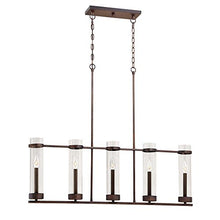 Load image into Gallery viewer, Millennium 1975-RBZ Five Light Island Pendant, Rubbed Bronze
