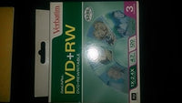 3-Pack DVD+RW Media 4.7GB with Jewel Compat. with hp & Dell DVD+RW