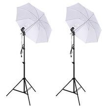 Load image into Gallery viewer, 3 Point Photography Studio Lighting Kit 33&quot; Umbrella Screen Stand for Live Stream Video
