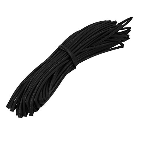 Aexit 20M Long Electrical equipment 3.5mm Inner Dia. Polyolefin Heat Shrinkable Tube Wire Wrap Sleeve Black