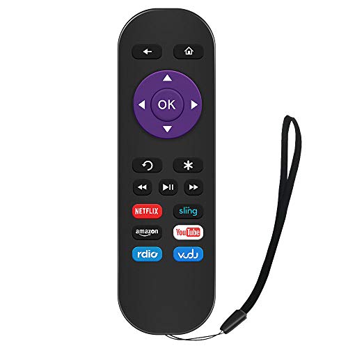 Gvirtue Remote Replacement Control for Roku Box Model: Roku 1, Roku 2(HD, XD, XS), Roku 3, Roku LT, HD, XD, XDS, Roku N1, Roku Express, Roku Express+