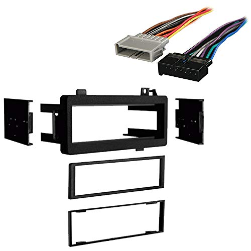 Compatible with Dodge Charger 1984 1985 1986 1987 Single DIN Stereo Harness Radio Install Dash Kit Package