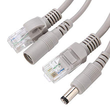 Load image into Gallery viewer, KIMISS RJ45 Cat 5 Network Ethernet Patch Cable + DC Ethernet CCTV Cable 5M/10M/15M/20 Meters for IP Cameras NVR System 10Mbps/100Mbps(5M)
