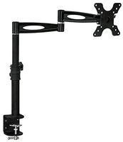 Mount It! Single Monitor Desk Mount Arm | Full Motion Monitor Mount | Fits 21 24 27 29 30 Inch Scree