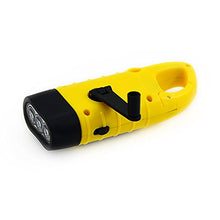Load image into Gallery viewer, PrimalCamp Hand Crank Solar Powered Rechargeable LED Flashlight: Survival Gear Self Powered Charging Torch &amp; Dynamo - Best for Fishing Boating Hiking Backpack Camping Safety Weather Emergency Pack
