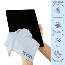 Load image into Gallery viewer, Elite Tech Gear - 4 Blue OVERSIZED Microfiber Cloths, The Most Amazing Microfiber Cleaning Cloths - Perfect For Cleaning All Electronic Device Screens, Eyeglasses &amp; Delicate Surfaces 12&quot;x12&quot; OVERSIZED
