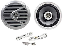 Load image into Gallery viewer, (4) Alpine SPS-M601 Pair 6.5&quot; 2-Way Marine/Boat Wakeboard Coaxial Speakers
