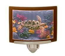 Load image into Gallery viewer, Sea Turtle - Colored Curved Porcelain Lithophane Night Light
