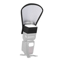 pangshi Flash Diffuser Reflector Two-Sides Silver/White Bounce for Speedlite Nikon SB-600, SB-800, SB-900, Canon 380EX 430EX 550EX 580EX Vivita Flash Sunpack Nissin Sigma Sony Pentax Olympus Yongnuo