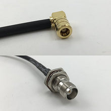 Load image into Gallery viewer, 12 inch RG188 SMB FEMALE ANGLE to TNC FEMALE BULKHEAD Pigtail Jumper RF coaxial cable 50ohm Quick USA Shipping
