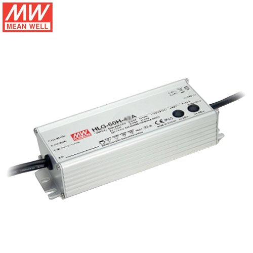 Meanwell switching power supply HLG-60H-24A 60W 14.4 ~ 24V2.5A waterproof LED lamp box billboard