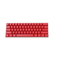 Side-Printed Thick PBT OEM Profile 61 ANSI Keycaps for MX Switches Mechanical Keyboard (Red)(Only Keycap)