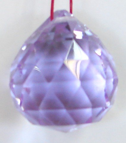 Light Purple Crystal Balls-30mm