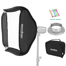 Load image into Gallery viewer, Godox Portable 32x32 inches /80x 80 Centimeters Studio Lighting Photo Softbox Diffuser Bowens Mount for Studio Flash Strobe with CONXTRUE USB LED
