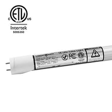 Load image into Gallery viewer, LUMINOSUM T8 T10 T12 LED Tube Lights 4 Foot 20W (40W Equivalent) 4000k, G13 Dual-Ended Powered Clear Cover, ETL Listed Fluorescent Light Replacement, 10-Pack
