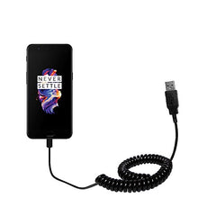 Load image into Gallery viewer, Coiled Power Hot Sync USB Cable suitable for the OnePlus 5 with both data and charge features - Uses Gomadic TipExchange Technology
