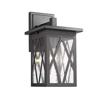 Chloe CH2S080BK14-OD1 Outdoor Wall Sconce, Textured Black