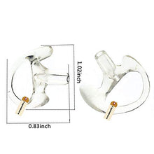 Load image into Gallery viewer, Lsgoodcare 5 Pairs Silicone Replacement Earplug Earmold Ear Buds (Left and Right) for Two-Way Radio Headset Air Acoustic Earpiece Headset Walkie Talkie Earpiece,Medium Size,Clear White Color
