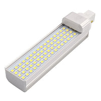 Aexit AC85-265V 13W Lighting fixtures and controls G24 6000K 64LED Horizontal 2P Connection Light Tube Transparent Cover
