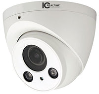 IC Realtime ICR-300H4W Indoor/Outdoor Mid-Size IR HDAVS Waterproof Dome Camera (White); 1/2.7