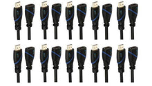 Load image into Gallery viewer, 1.5 FT (0.4 M) High Speed HDMI Cable Male to Female with Ethernet Black (1.5 Feet/0.4 Meters) Supports 4K 30Hz, 3D, 1080p and Audio Return CNE544908 (10 Pack)
