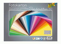 Folia 6125/5099Photo Card 25x 35cm 300g/m50Sheets Assorted Colours