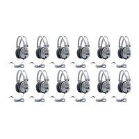 Hamilton Buhl SC-7V Schoolmate Deluxe Stereo Headphones with Volume Control (12 Pack) (12 Items)