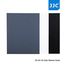Load image into Gallery viewer, JJC 3-in-1 Pack A4 Size PVC Water Resistant Photography Color Balance Card, 18% Neutral Grey Card X 1 + Black Card X 1 + White Balance Card X 1, Size: 10 x 8 inch / 254 x 202mm
